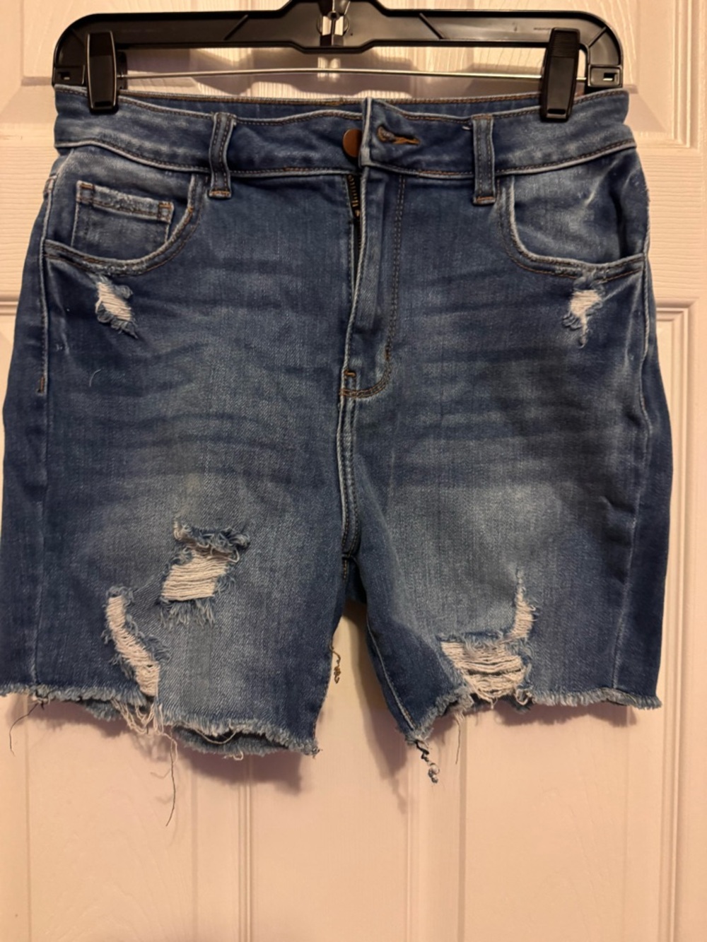 Denim Distressed Shorts